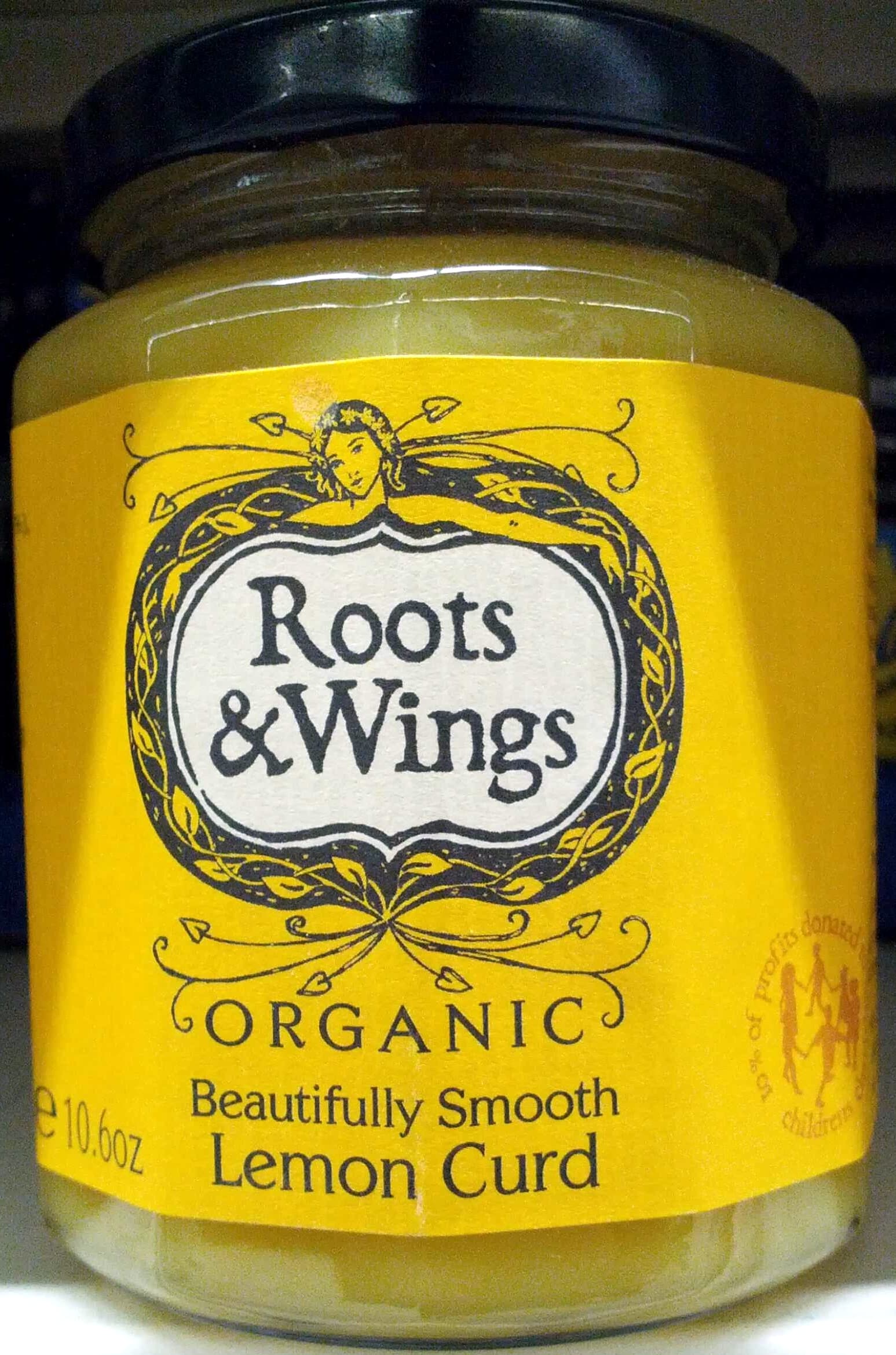 Roots & Wings Organic Beautifully Smooth Lemon Curd packshot