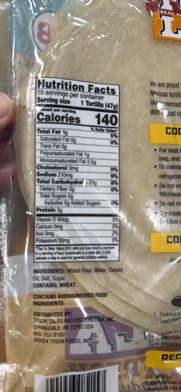 Tortilla Land Ready-to-cook flour tortillas packshot