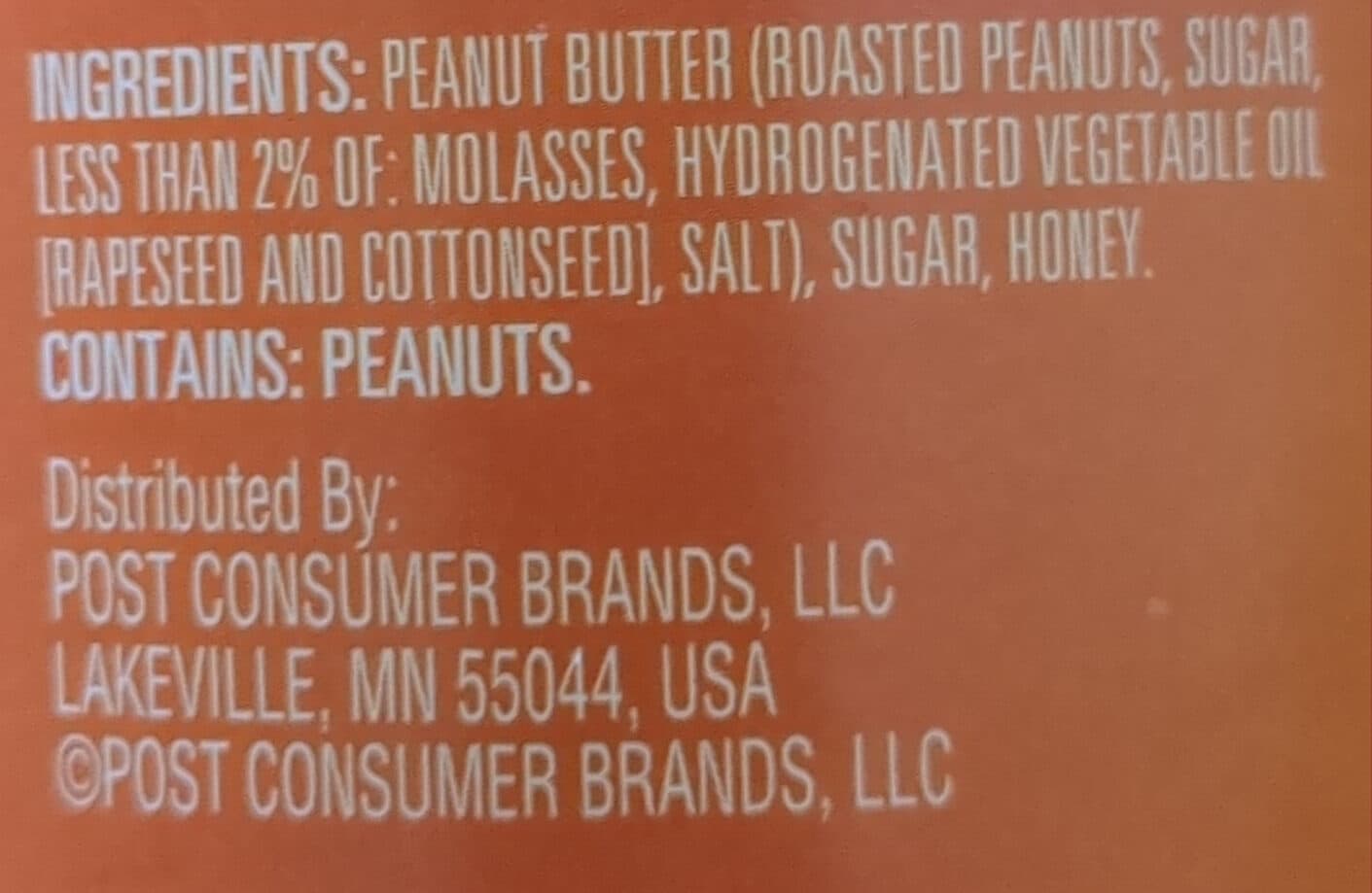 Peter Pan Honey Roast Creamy Peanut & Honey Spread packshot