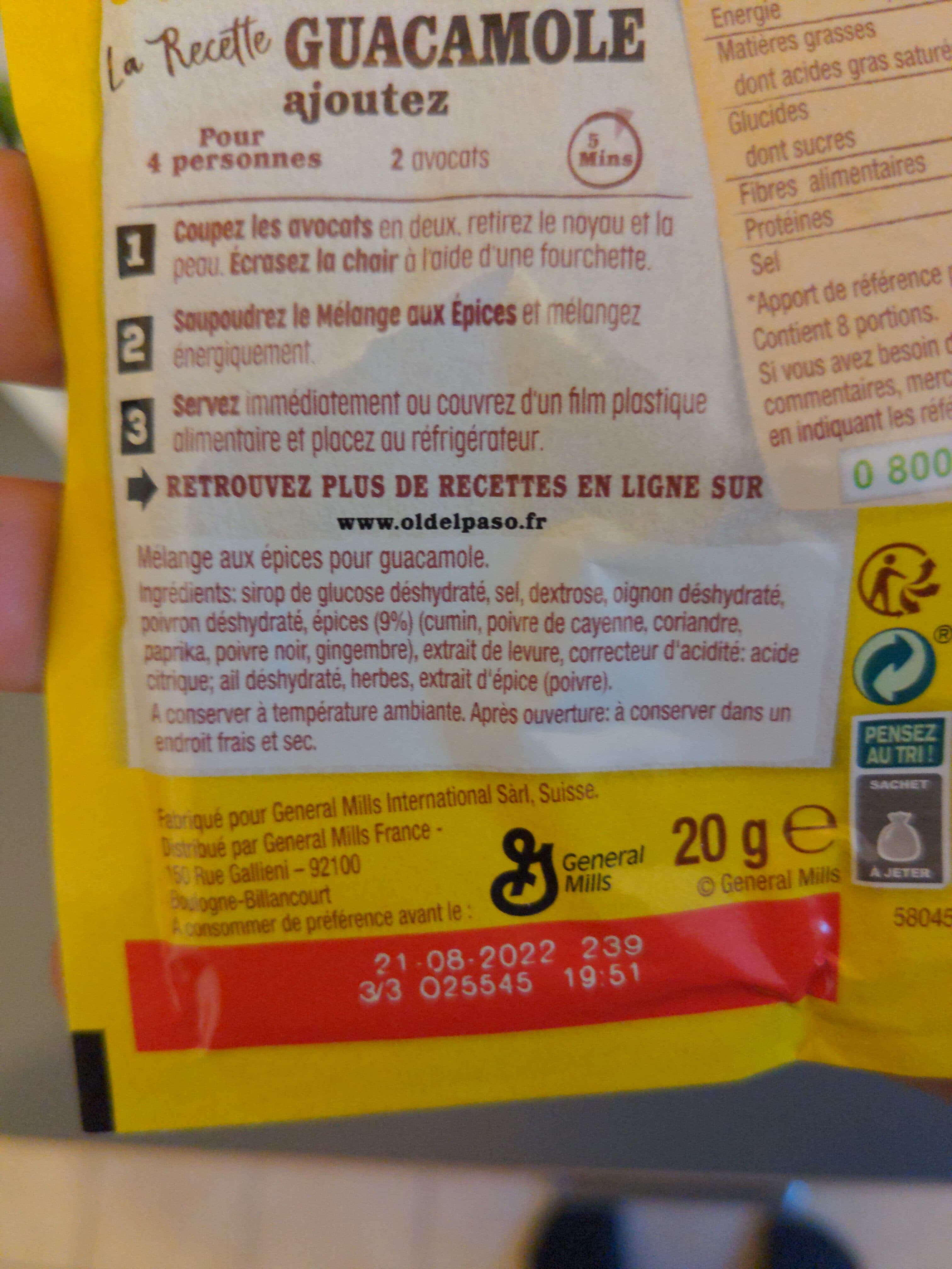 Old El Paso guacamole packshot