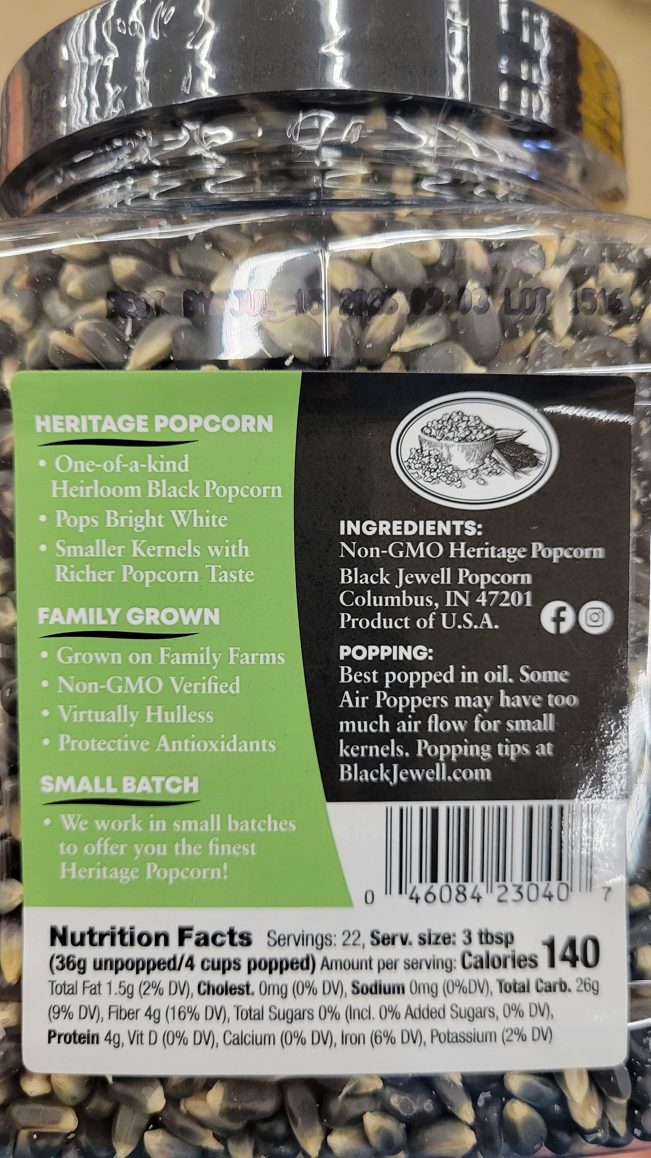 Black Jewell Llc Original Black Popcorn Kernels packshot