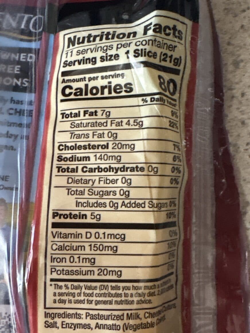Sargento Natural Mild Sliced Cheddar Cheese packshot