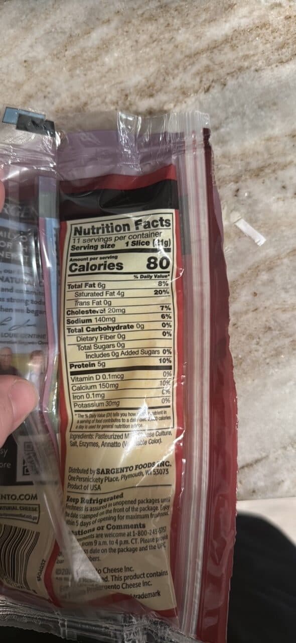 Sargento Sliced Muenster Cheese packshot
