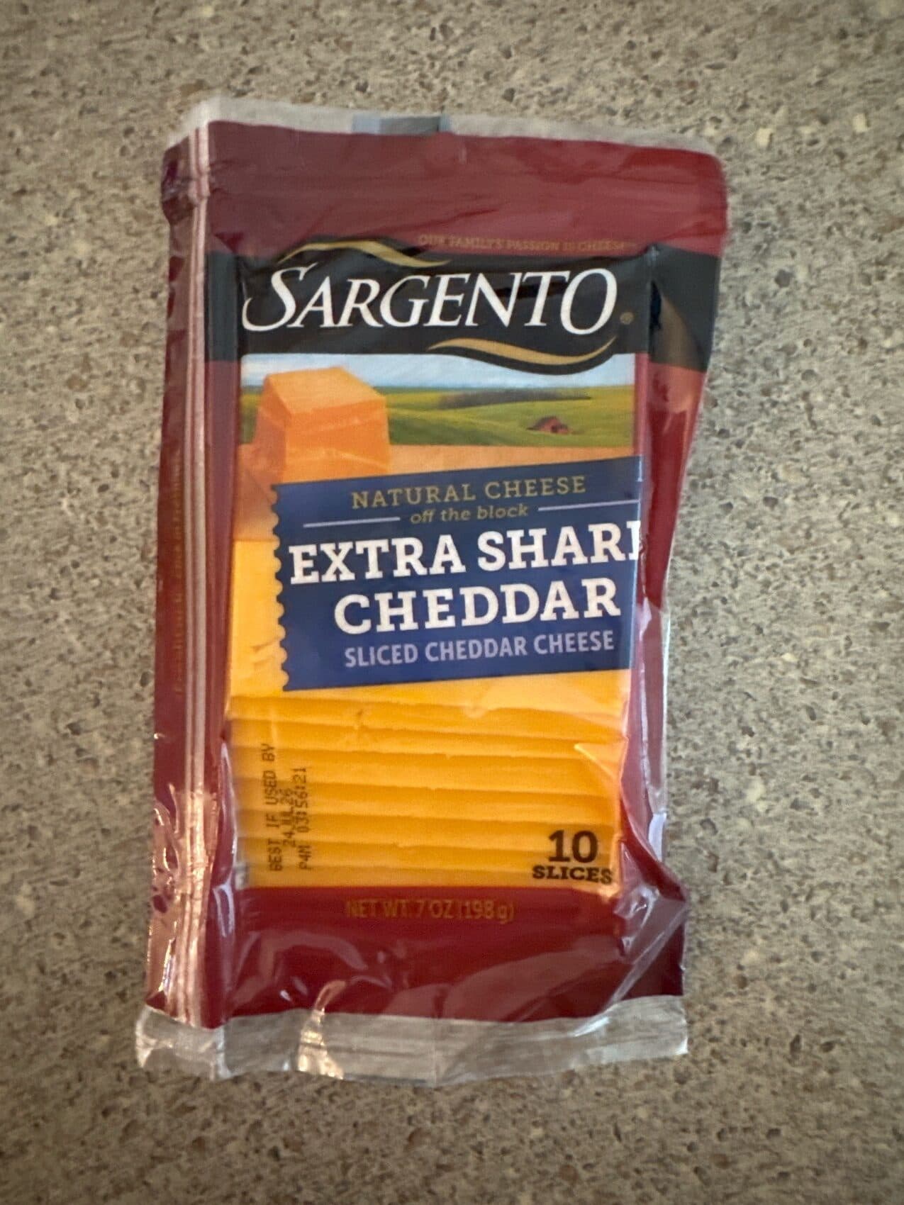Sargento Extra Sharp Cheddar Sliced Cheddar Cheese packshot