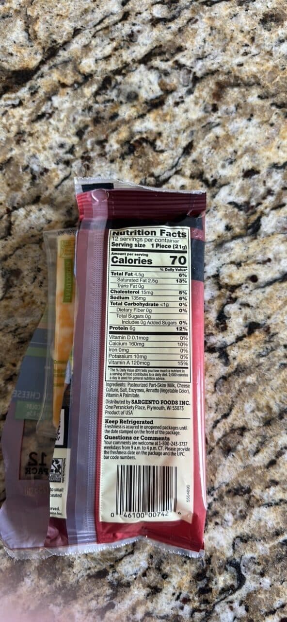 Sargento Reduced Fat Colby-Jack Cheese packshot