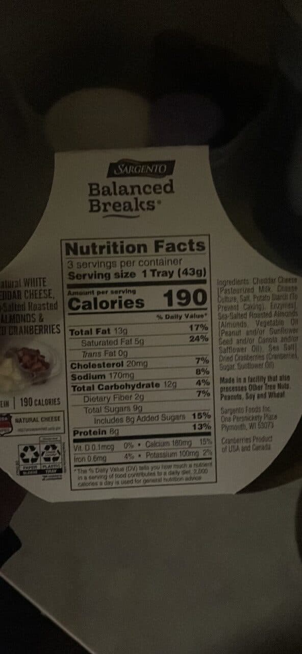 Sargento Balanced Breaks packshot