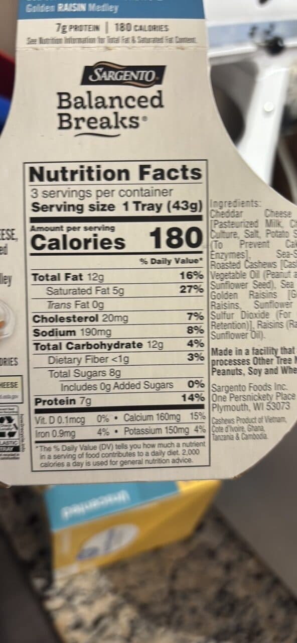 Sargento Balanced Breaks packshot