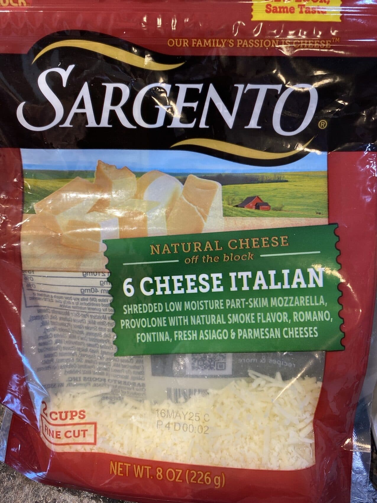 Sargento 6 Italian Cheese packshot