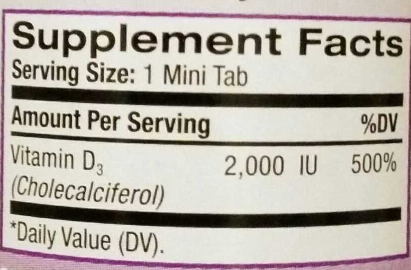 Natrol Vitamin D3 packshot