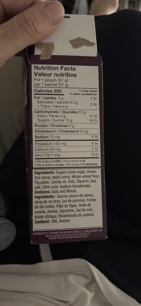 NATURE'S BAKERY Barres aux fiques packshot