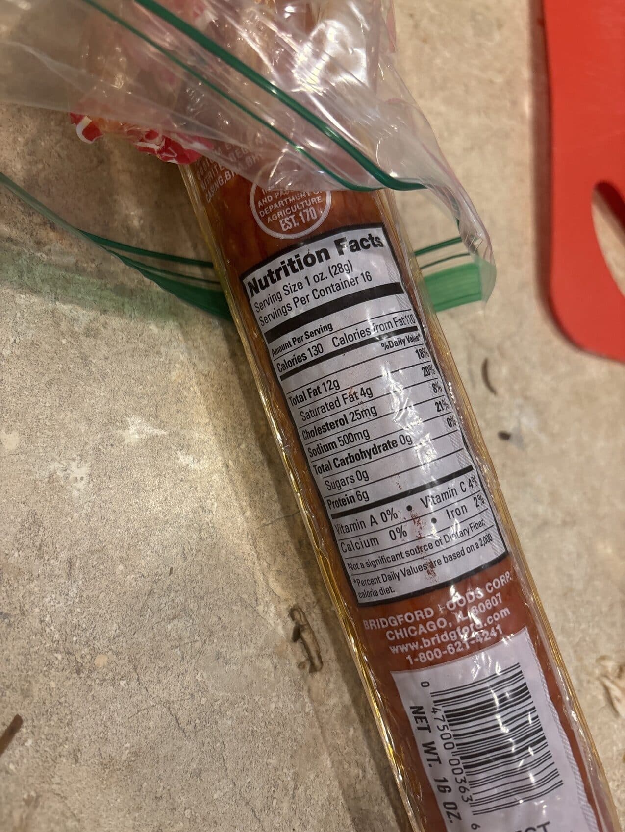 BRIDGFORD FOODS CORP Pepperoni packshot