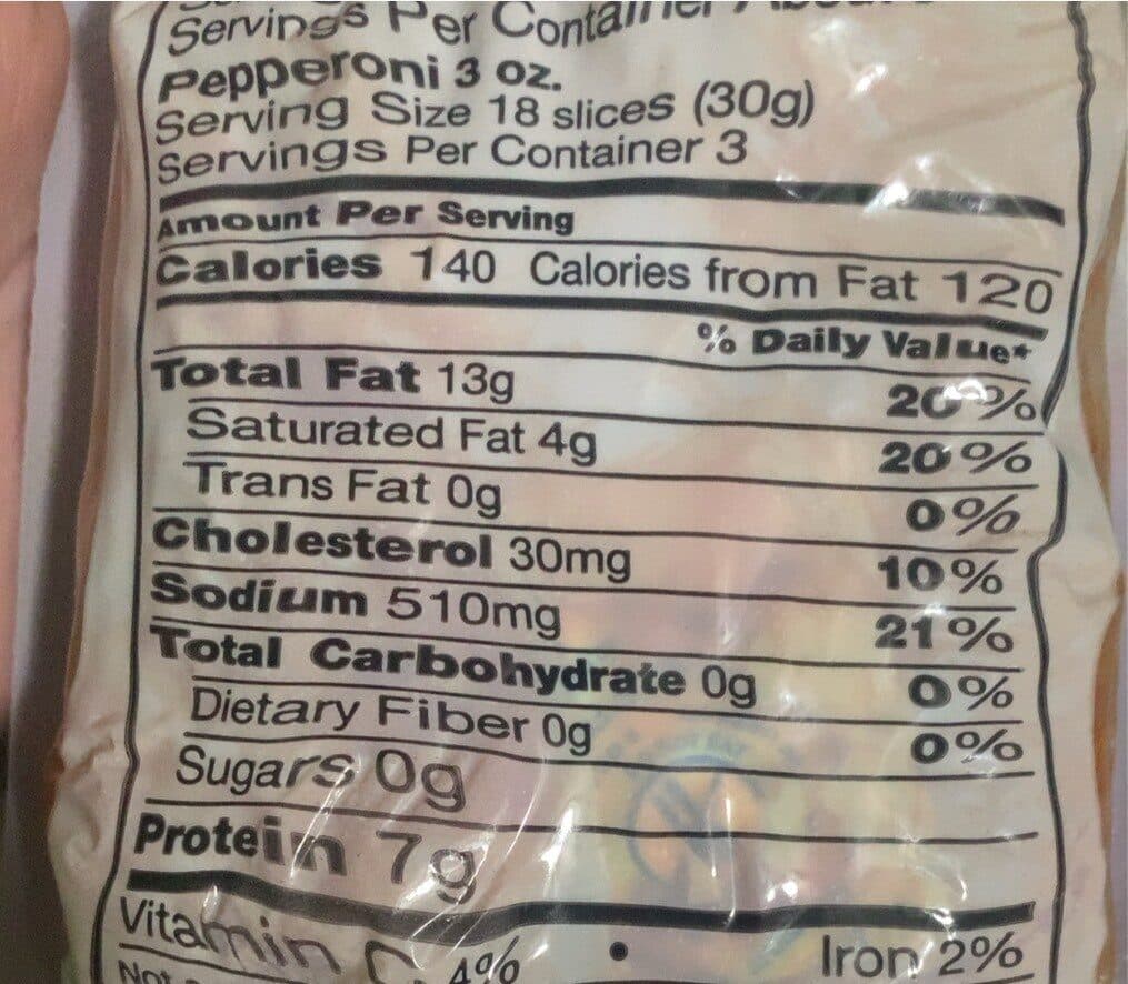 Bridgford Pepperoni Thick Sliced packshot