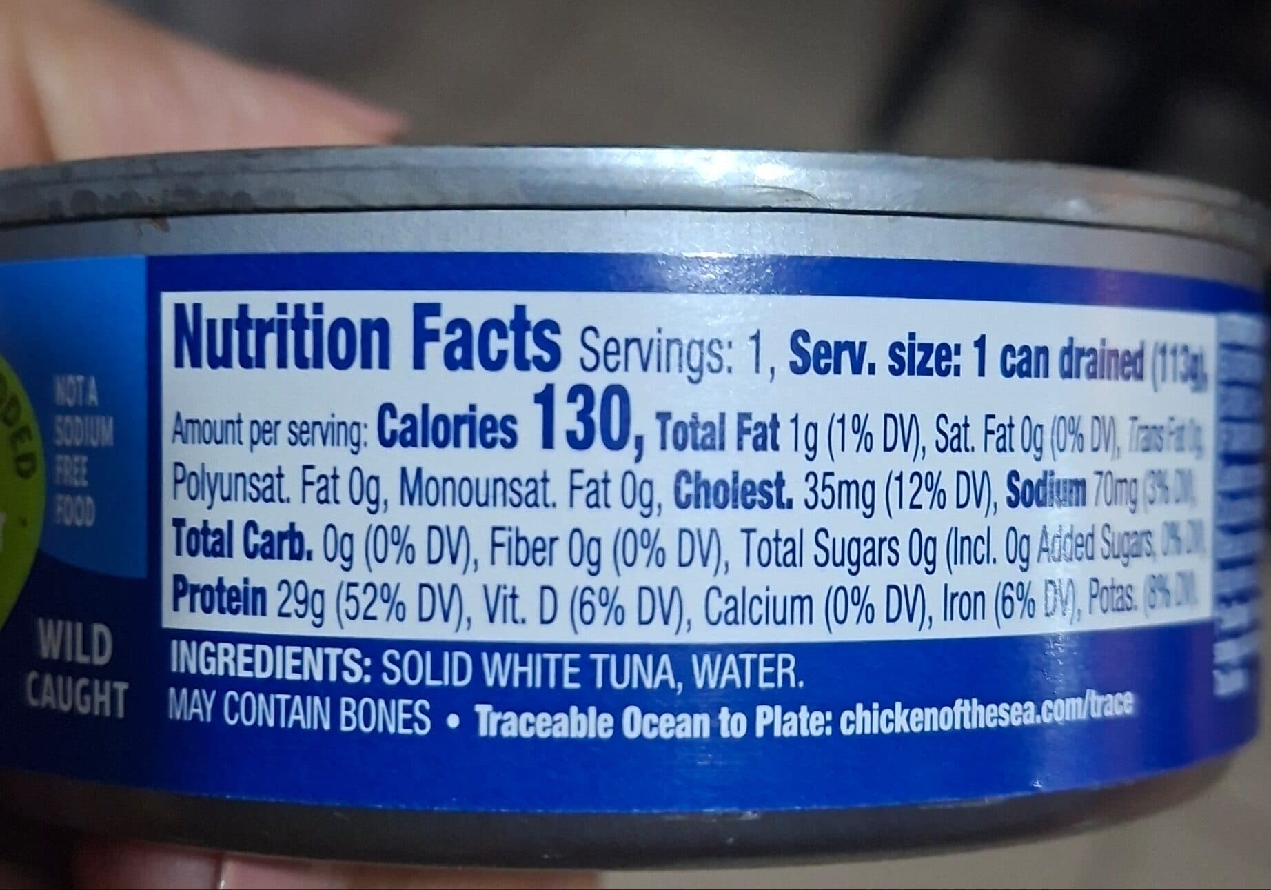 Chicken Of The Sea Solid White Albacore Tuna In Water packshot