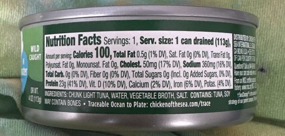 Chicken of the Sea CHUNK LIGHT TUNA packshot
