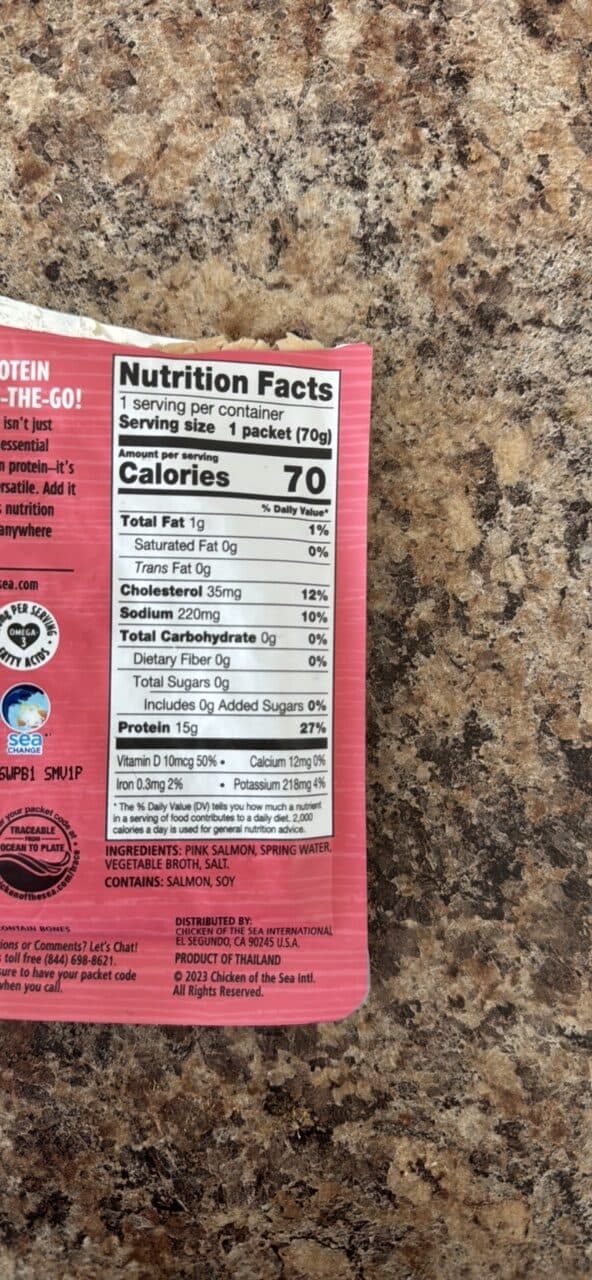 Chicken of the Sea Wild Caught Alaskan Pink Salmon in Spring Water packshot