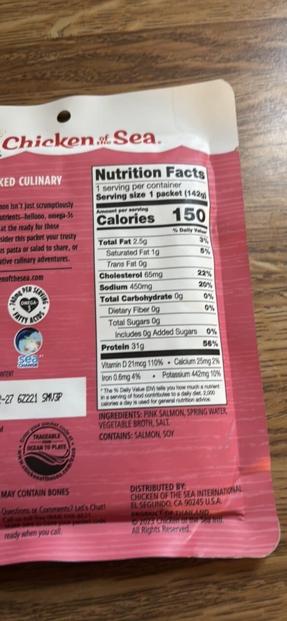 Chicken of the Sea Alaskan Pink Salmon in Spring Water packshot