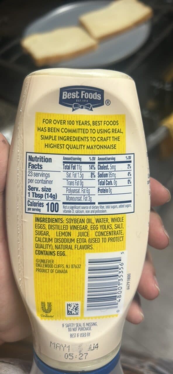 Best Foods Real Mayonnaise packshot