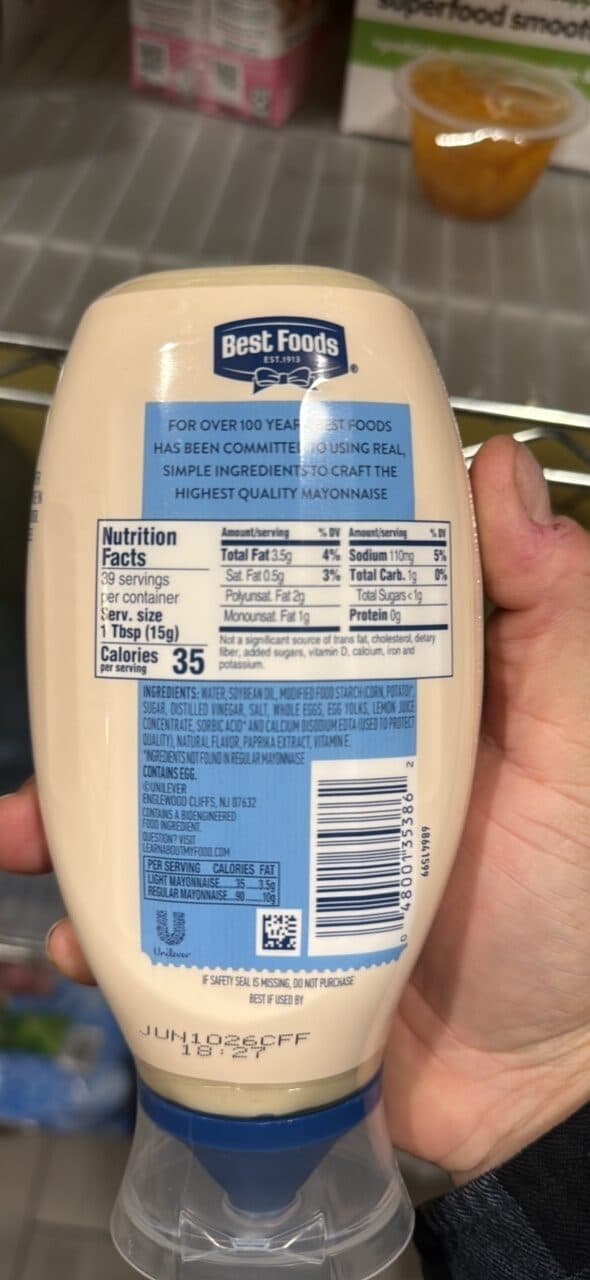 Best Foods Light Mayonnaise packshot