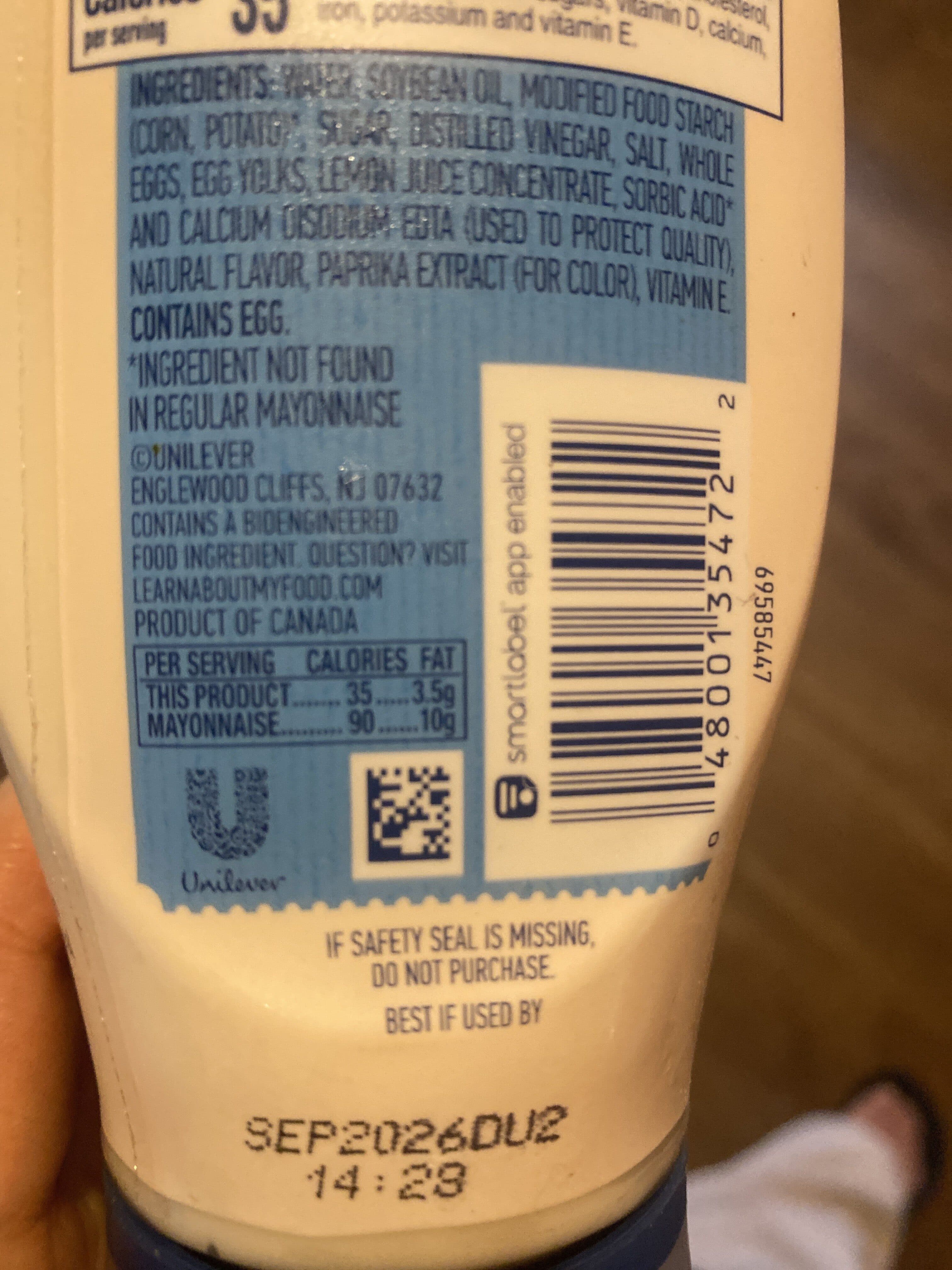 Hellmann's Light Mayonnaise packshot