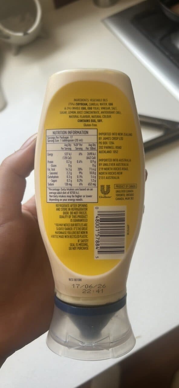 Best Foods Real Mayonnaise packshot