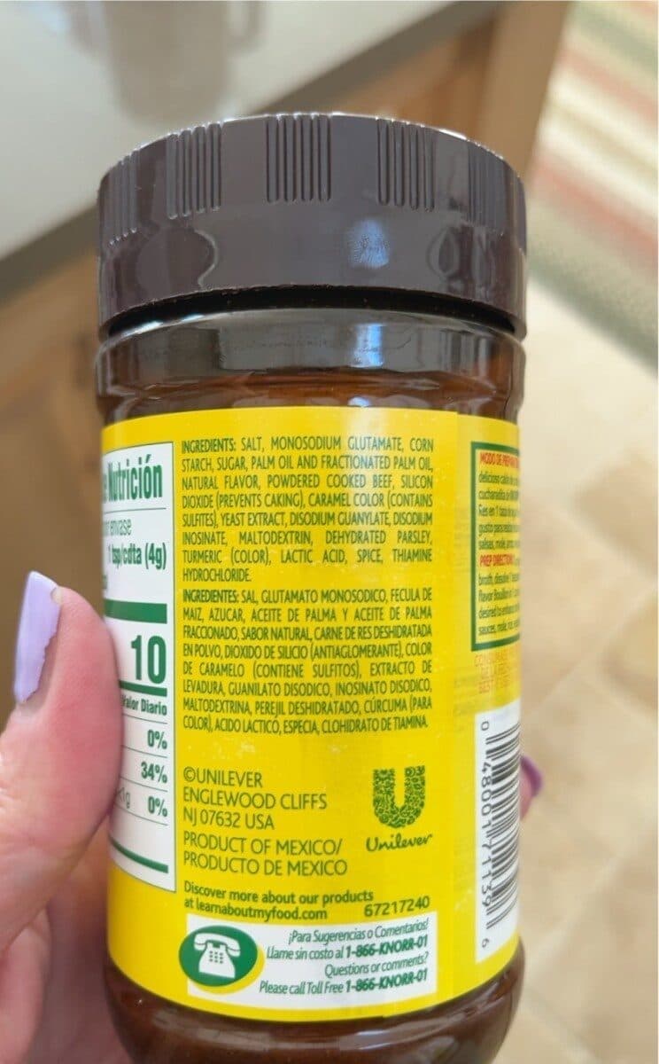 Knorr Beef flavor bouillon packshot