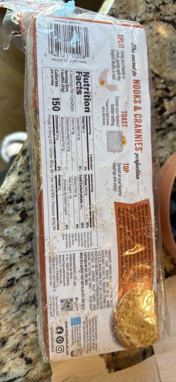 Thomas Original English Muffins packshot