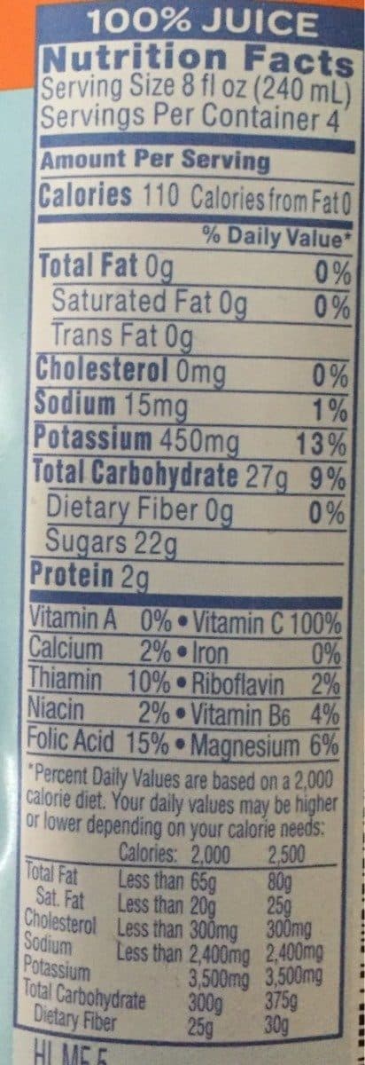 Tropicana 100% orange juice from concentrate, orange packshot