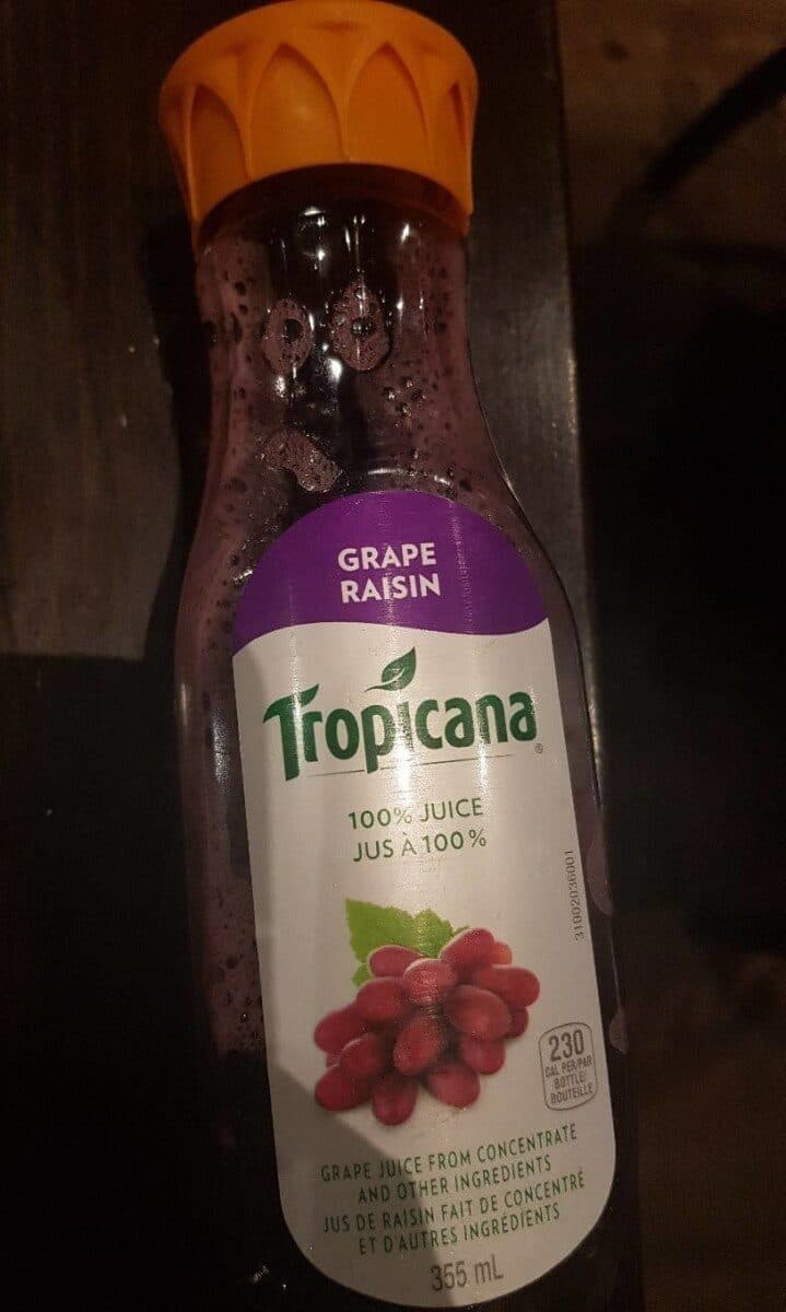 Tropicana Jus raisin packshot