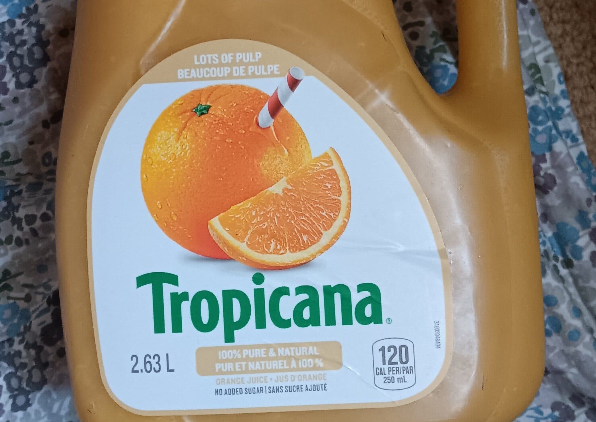 Tropicana Jus d'orange packshot