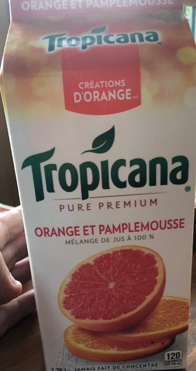 tropicana Jus (orange, Pamplemousse) packshot