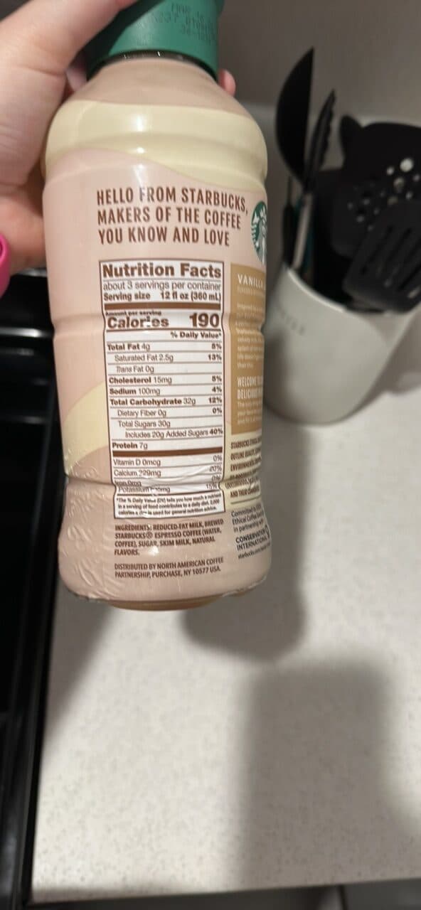 Starbucks Vanilla Latte packshot
