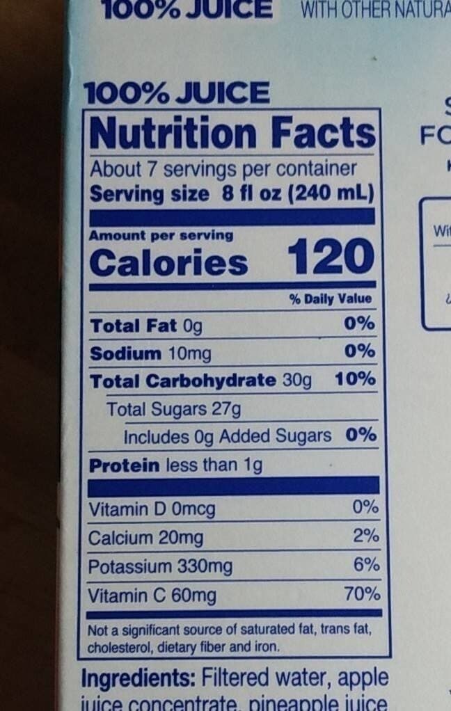 Open Food Facts 100% Juice packshot