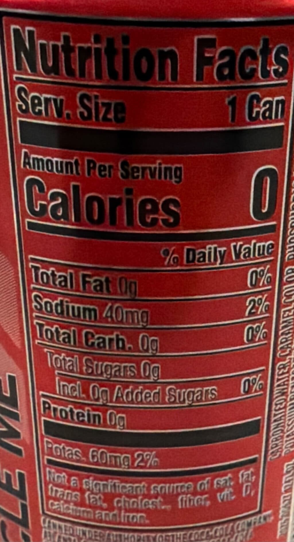 Coca-Cola Coca-Cola Zero Sugar packshot