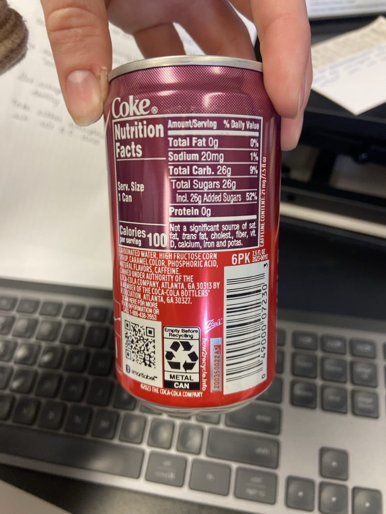 Coke Cherry Coca-Cola packshot