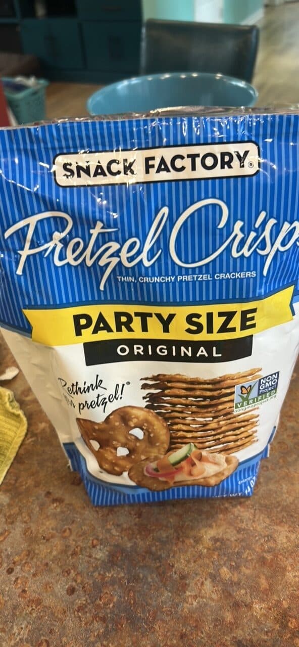 Snack Factory Pretzel Crisps Original Thin, Crunchy Pretzel Crackers packshot
