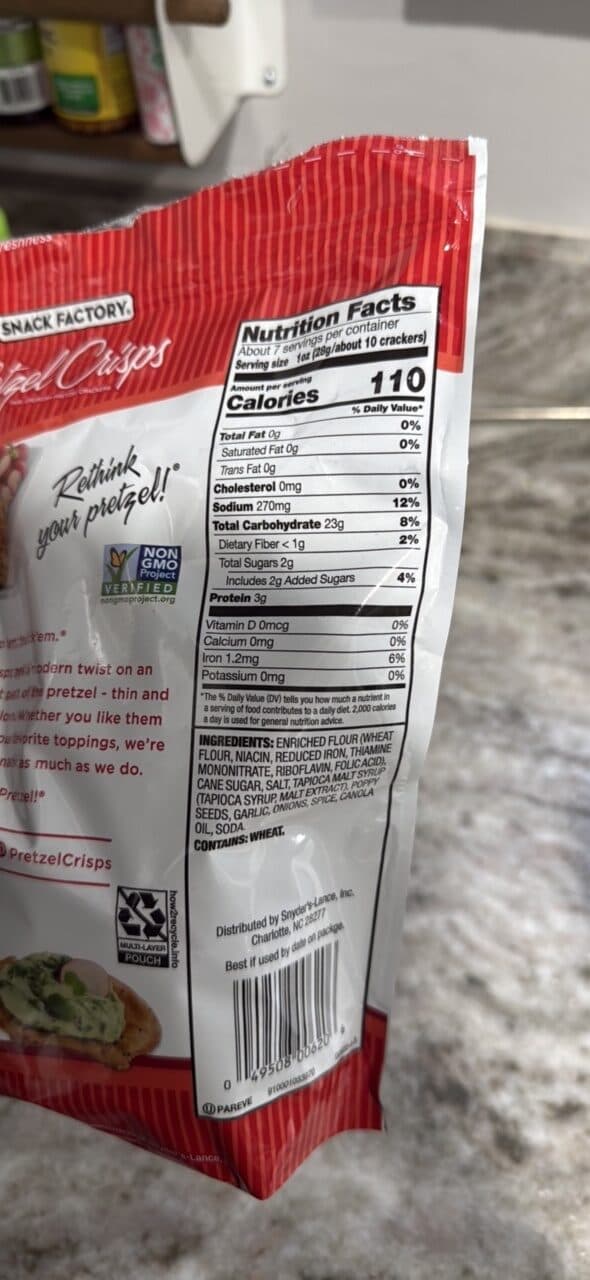 Snack Factory Pretzel Crisps Everything Deli Style packshot
