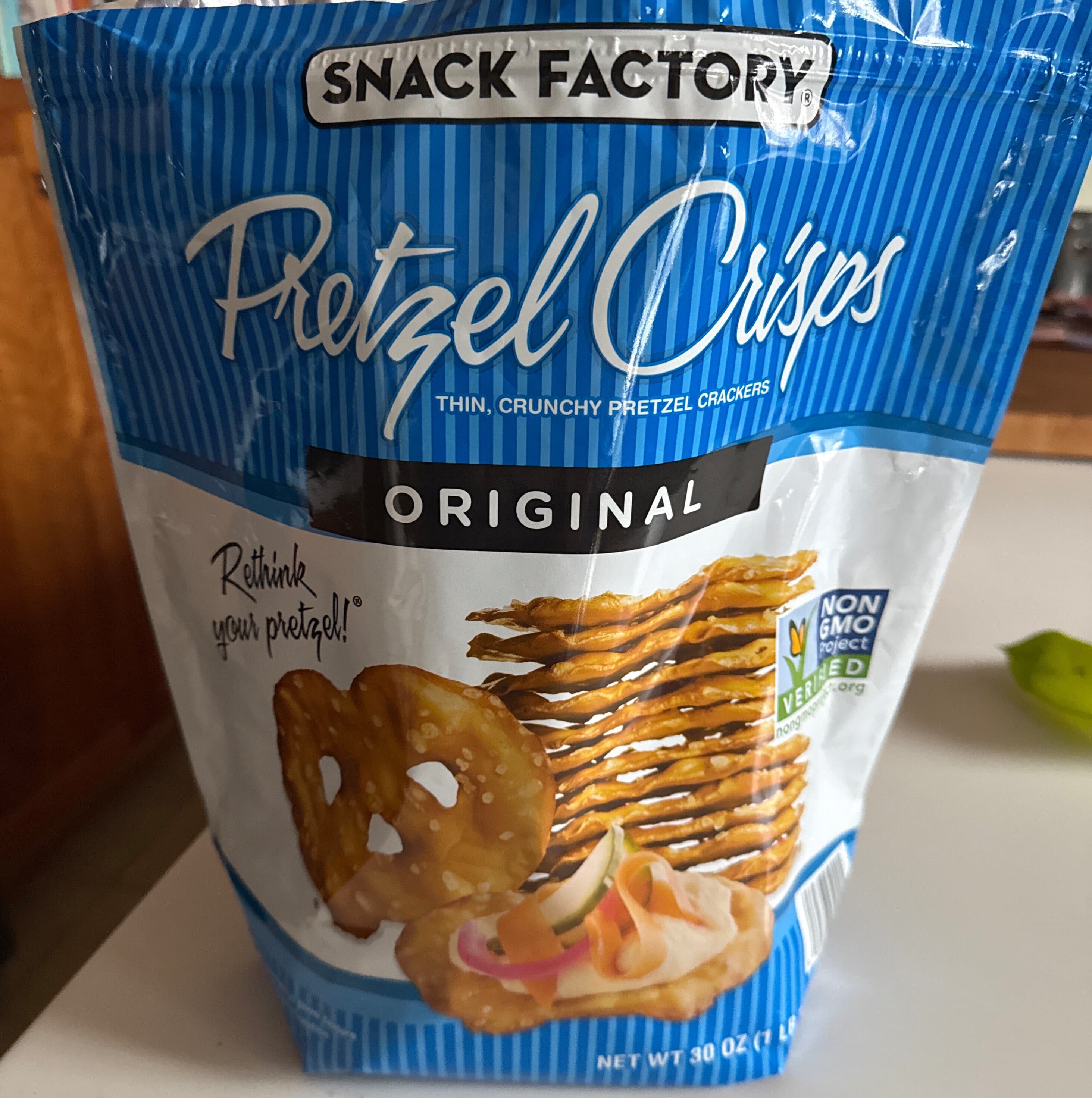 Snack Factory Original Pretzel Crisps packshot