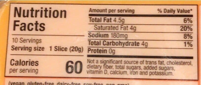 Follow Your Heart American Style Dairy-Free Cheese packshot