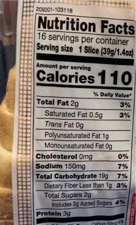 Market basket Canadian White Bread packshot