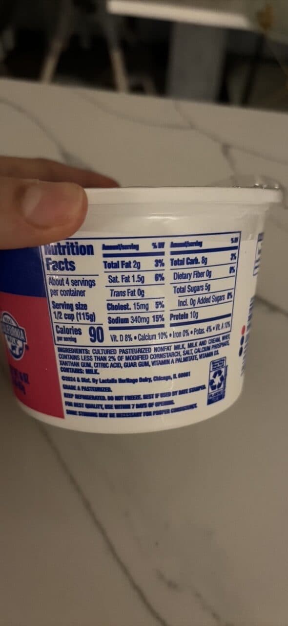 Knudsen LOW FAT COTTAGE CHEESE packshot