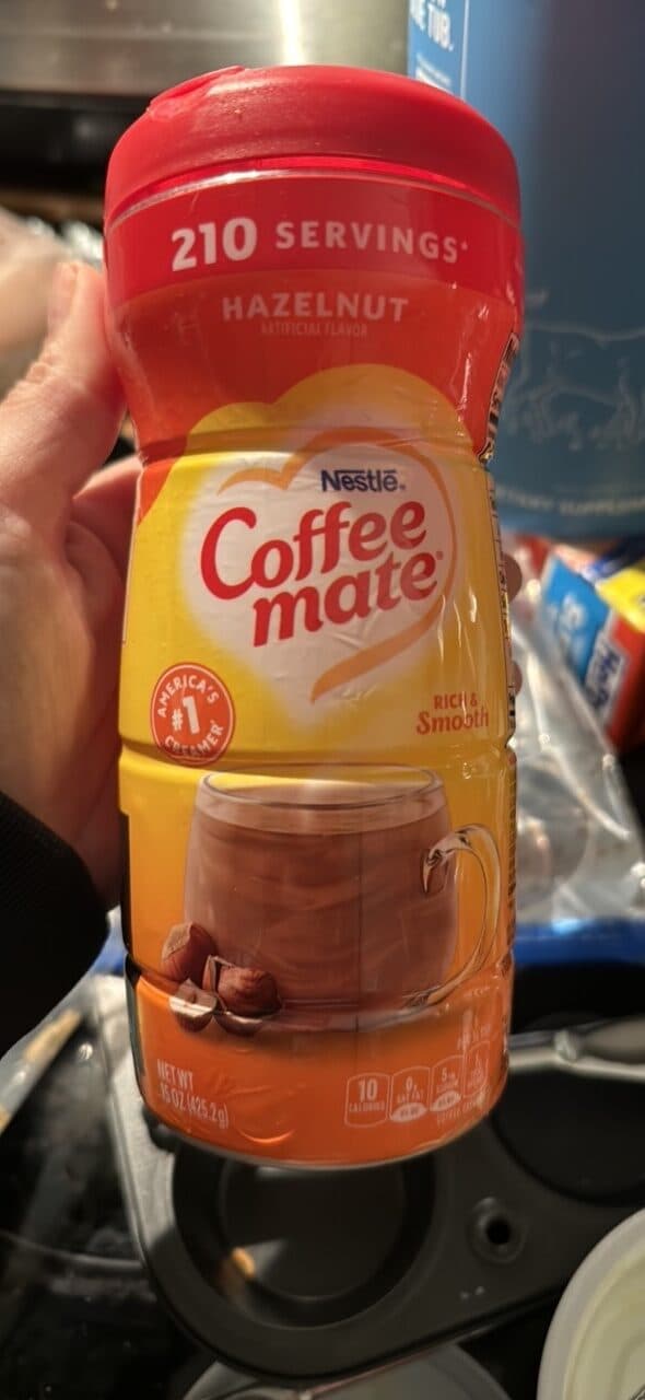 Nestlé Hazelnut Coffee Mate packshot