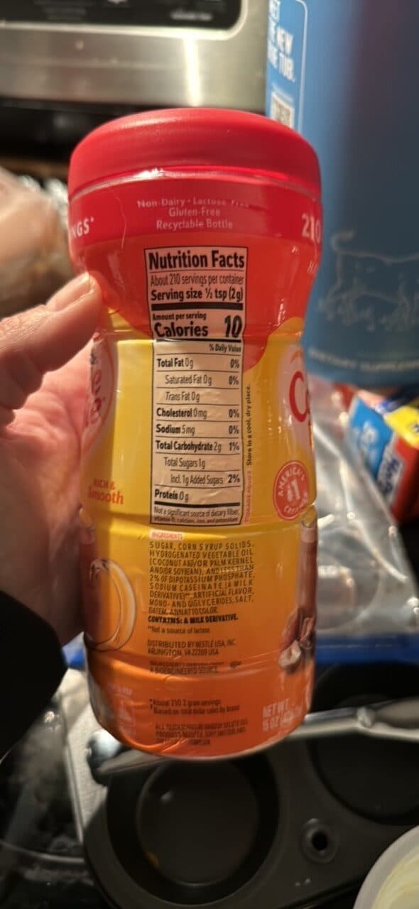Nestlé Hazelnut Coffee Mate packshot