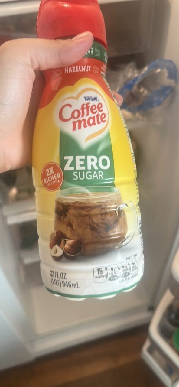 Nestlé Coffee mate Zero Sugar Hazelnut packshot
