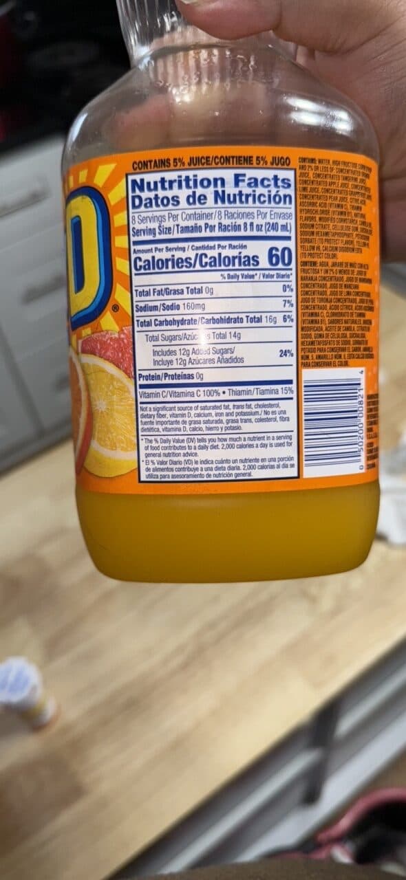 Sunny D Orange Flavored Citrus Punch packshot