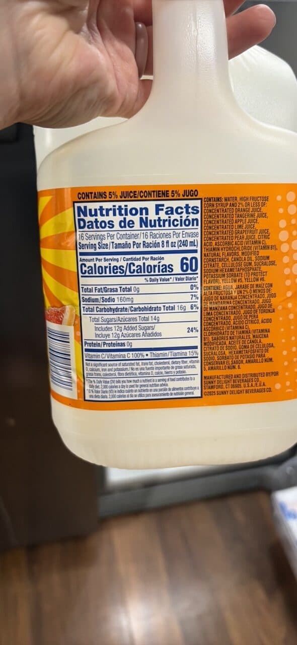 Sunny D Sunny D Tangy Original packshot
