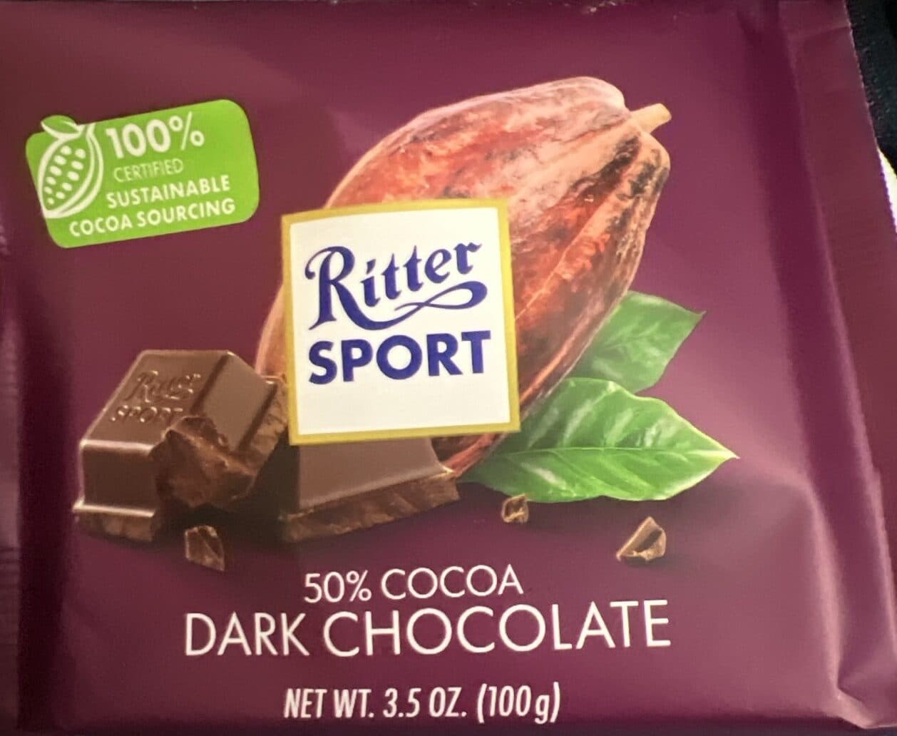 Ritter Sport Dark Chocolate packshot