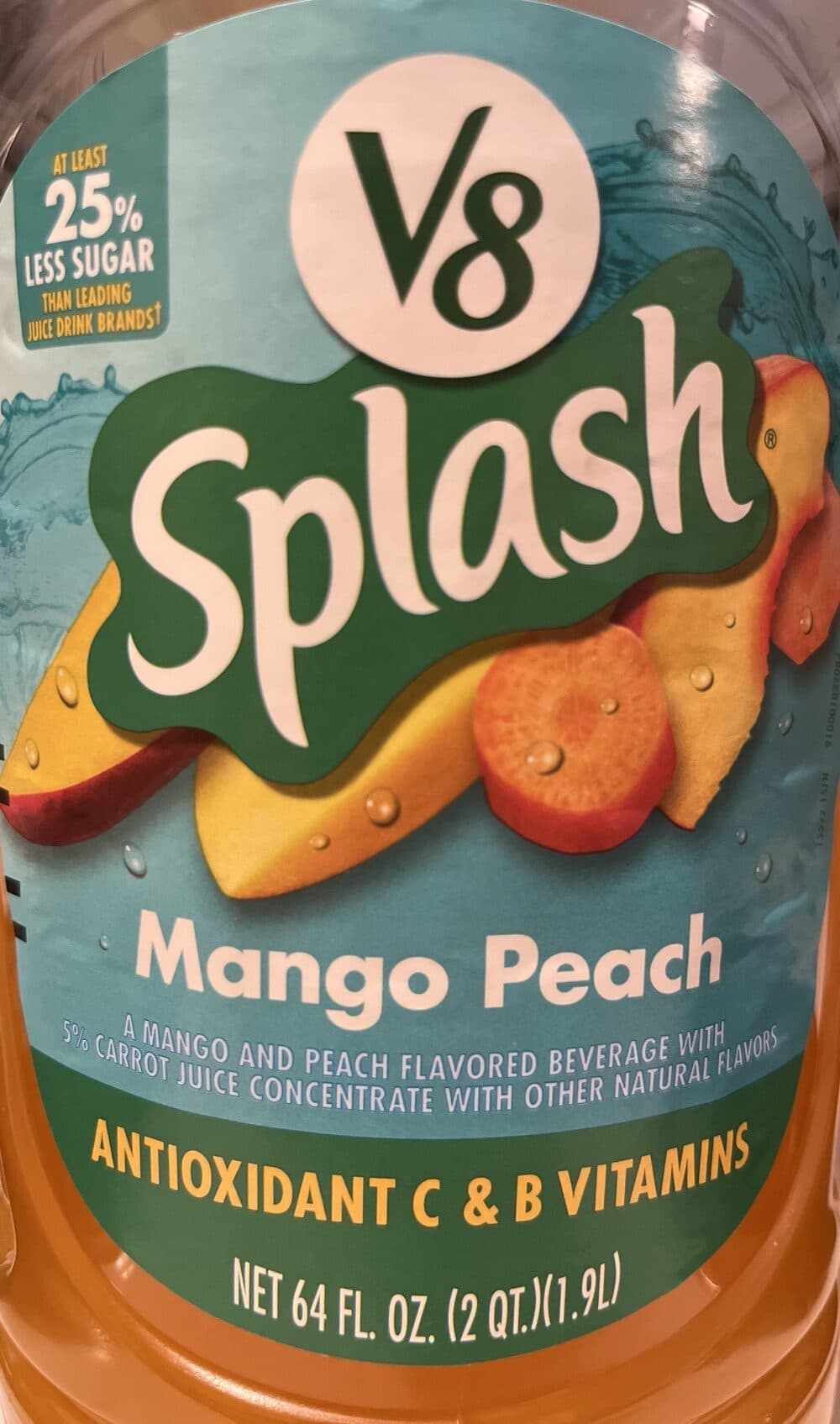 Campbell's Splash mango peach packshot