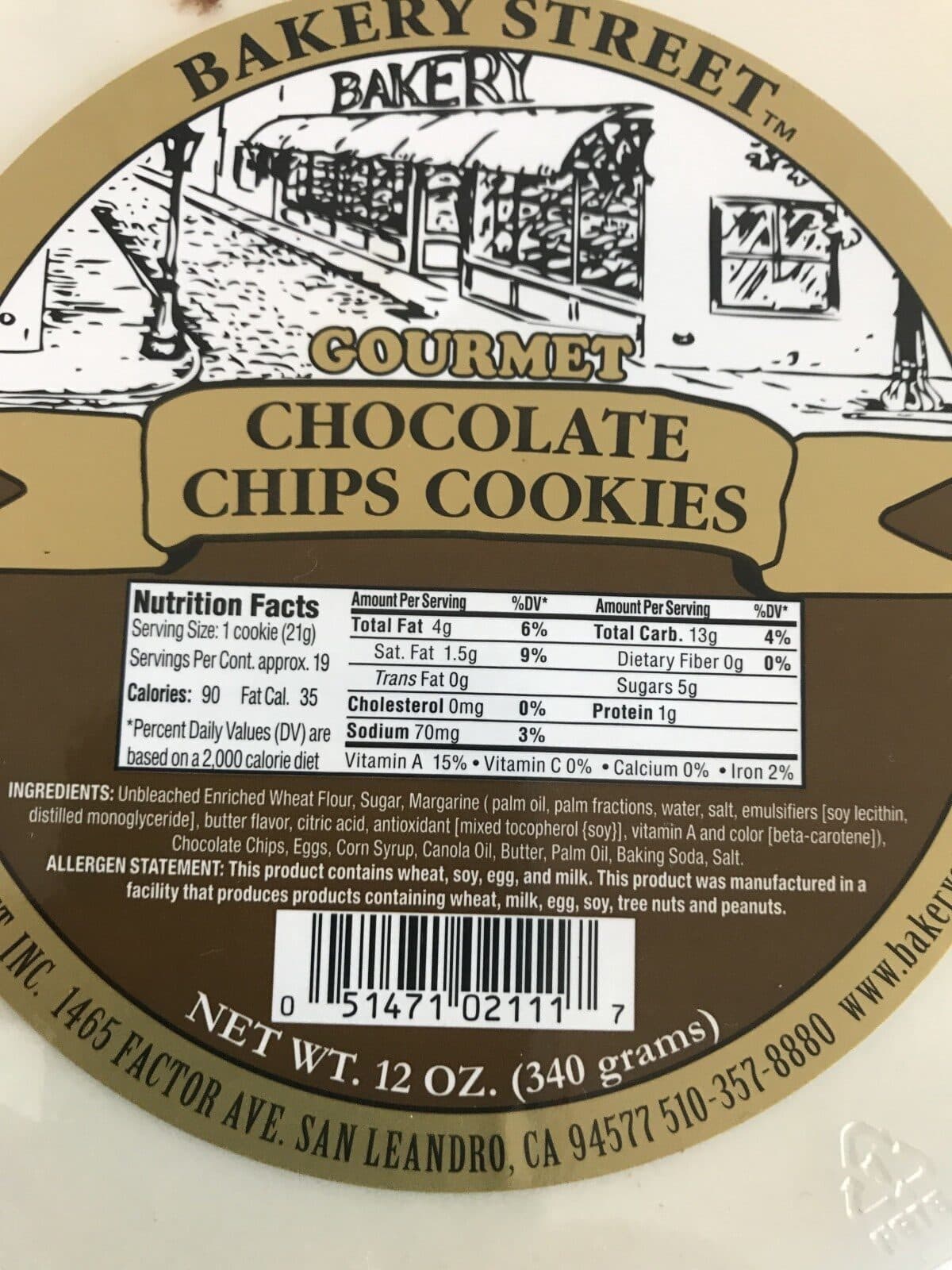 Open Food Facts Chocolate Chips Cookies packshot