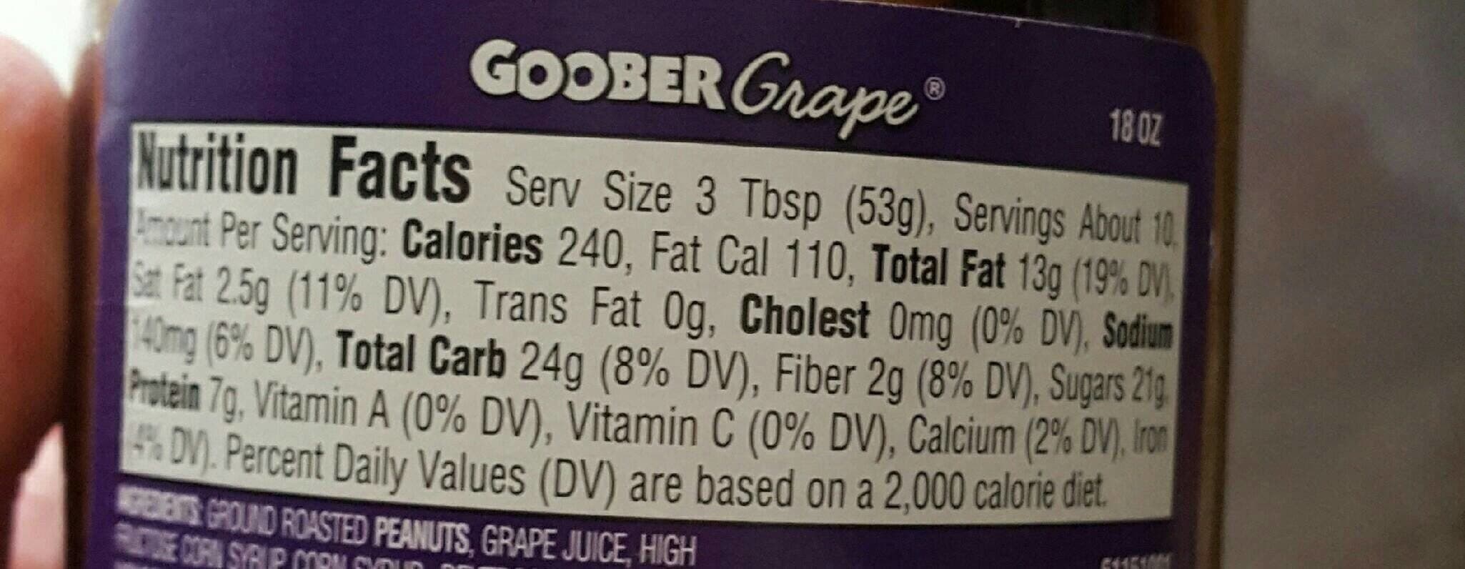 Smucker'sGoober Goober grape jelly peanut butter stripes packshot
