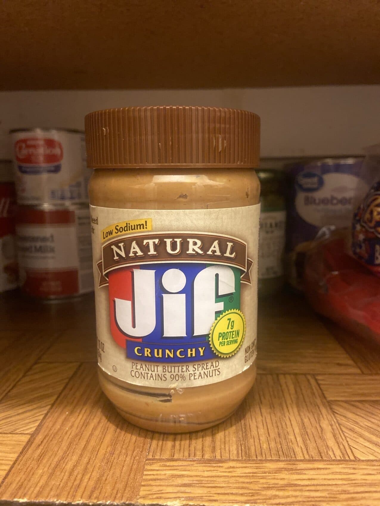 Jif Natural Jif Crunchy Peanut Butter Spread packshot